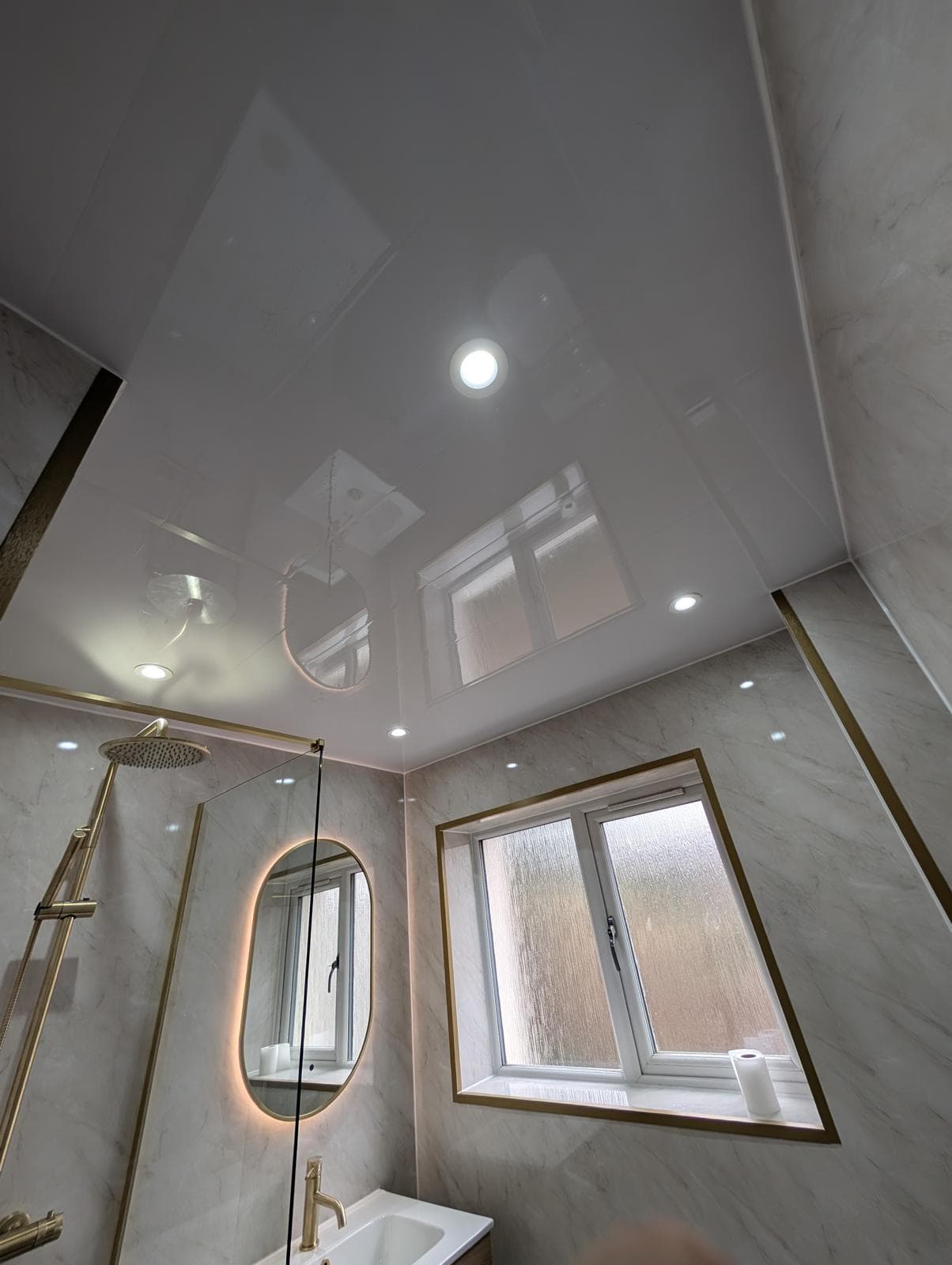 Full bathroom renovation with wall panelling in Fife